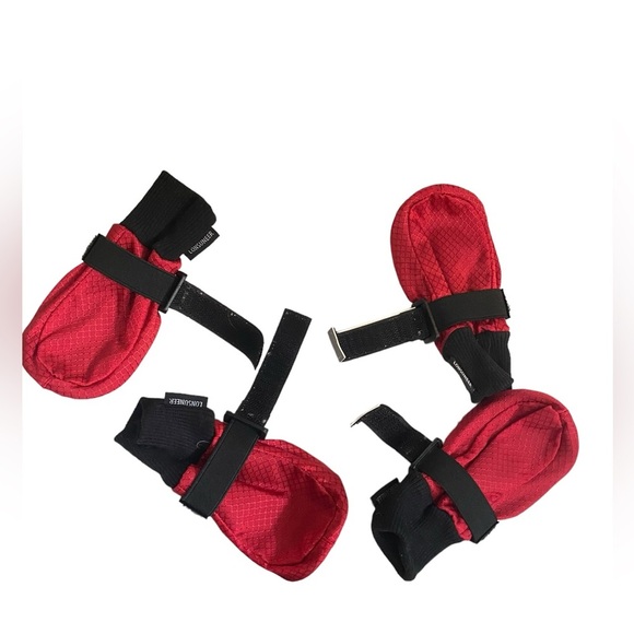Lonsuneer Paw Protector Puppy Dog Shoes Soft Sole Nonslip Red Size Small HSH - Picture 5 of 7